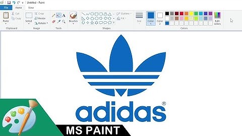 How to draw the Adidas logo using MS Paint | Drawing Tutorial