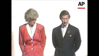 Charles and Diana meet President and Mrs Reagen