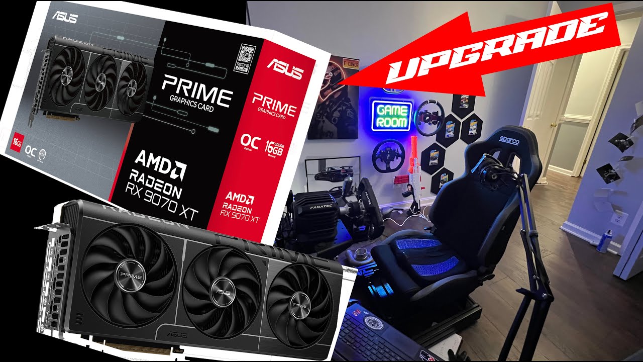 Asus Racing Sim 🔴RX 9070xt ASUS Prime OC | LIVE Upgrade from for Sim Racing!! - YouTube