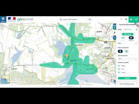 Tutoriel : Calculer une isochrone et une isodistance avec Géoportail