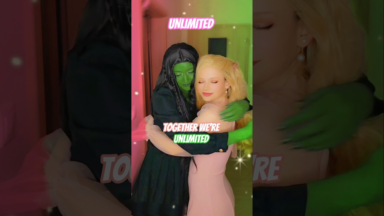 UNLIMITED | Elphaba & Glinda @nikkihatsunecosplay #cosplay #shorts #wicked