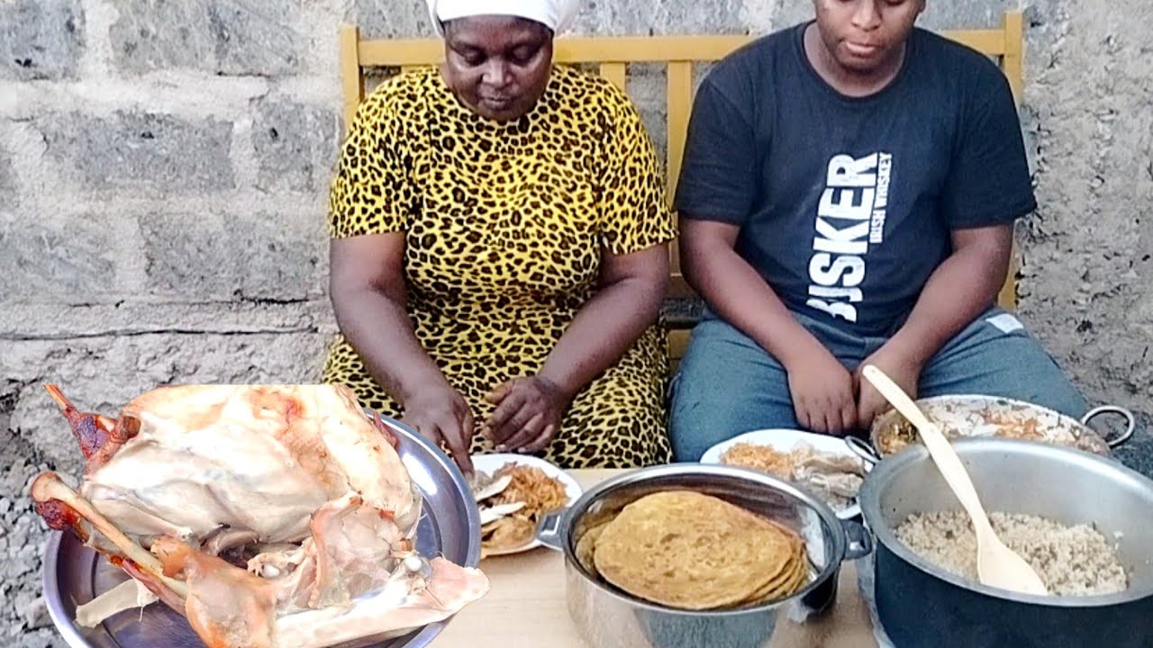 🔥Pot_Grilling!You have never seen chicken cooked like this! pilau and soft layered pumpkin chapati