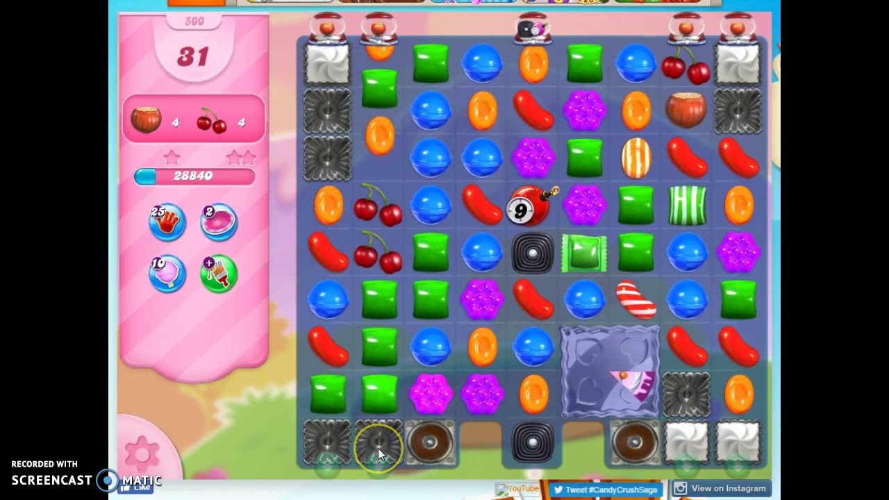 Saga Candy Crush Nivel 500