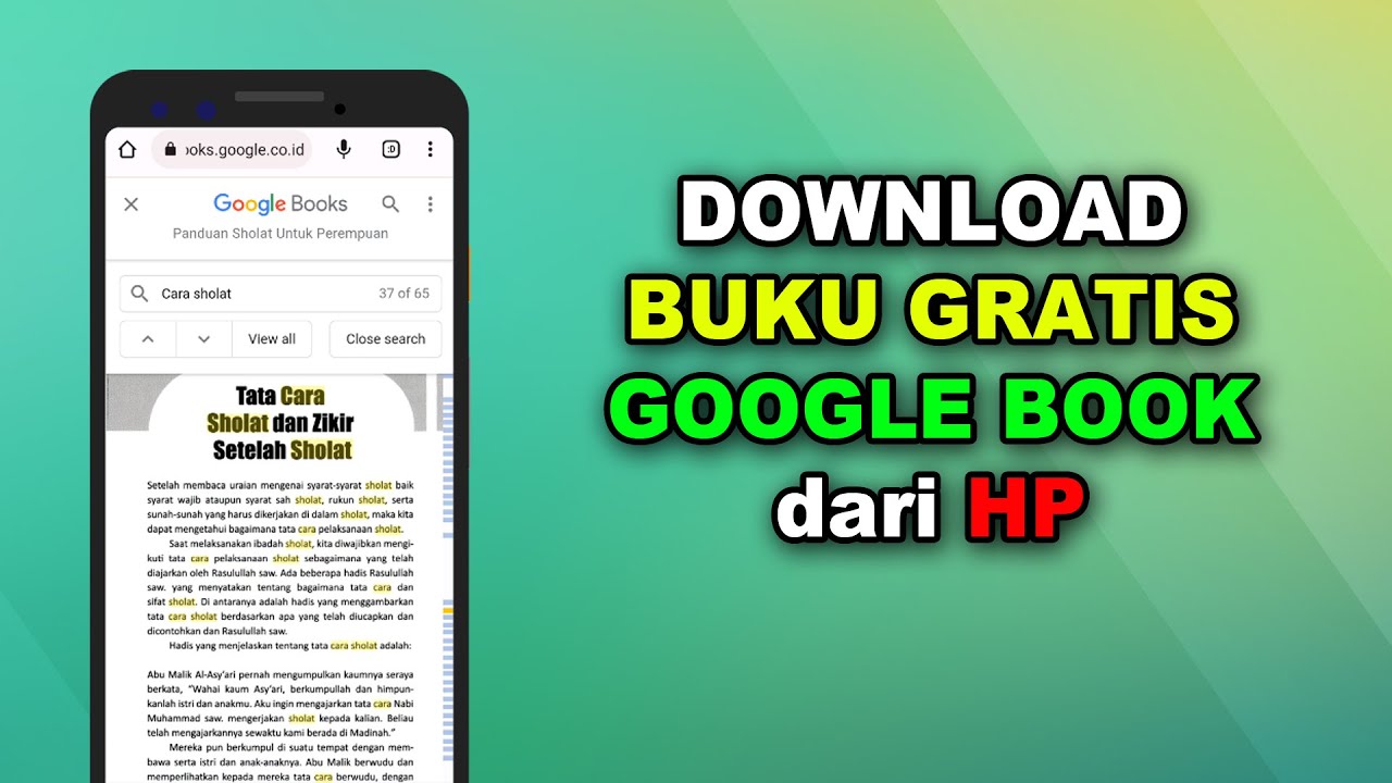 Cara Download Buku Gratis di Google Book dari HP YouTube