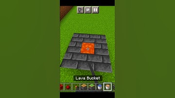 How to make Automatic Cobblestone generator in Minecraft. #shorts