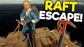 We Escaped the Island with a Raft! - The Forest Multiplayer Survival Gameplay