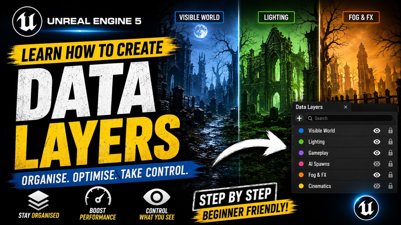 Learning How to use Data Layers in Unreal Engine 5 for horror games
