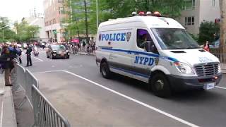 President Donald Trump Motorcade in New York City + street closure 2019, May 16 Real Sounds Unedited