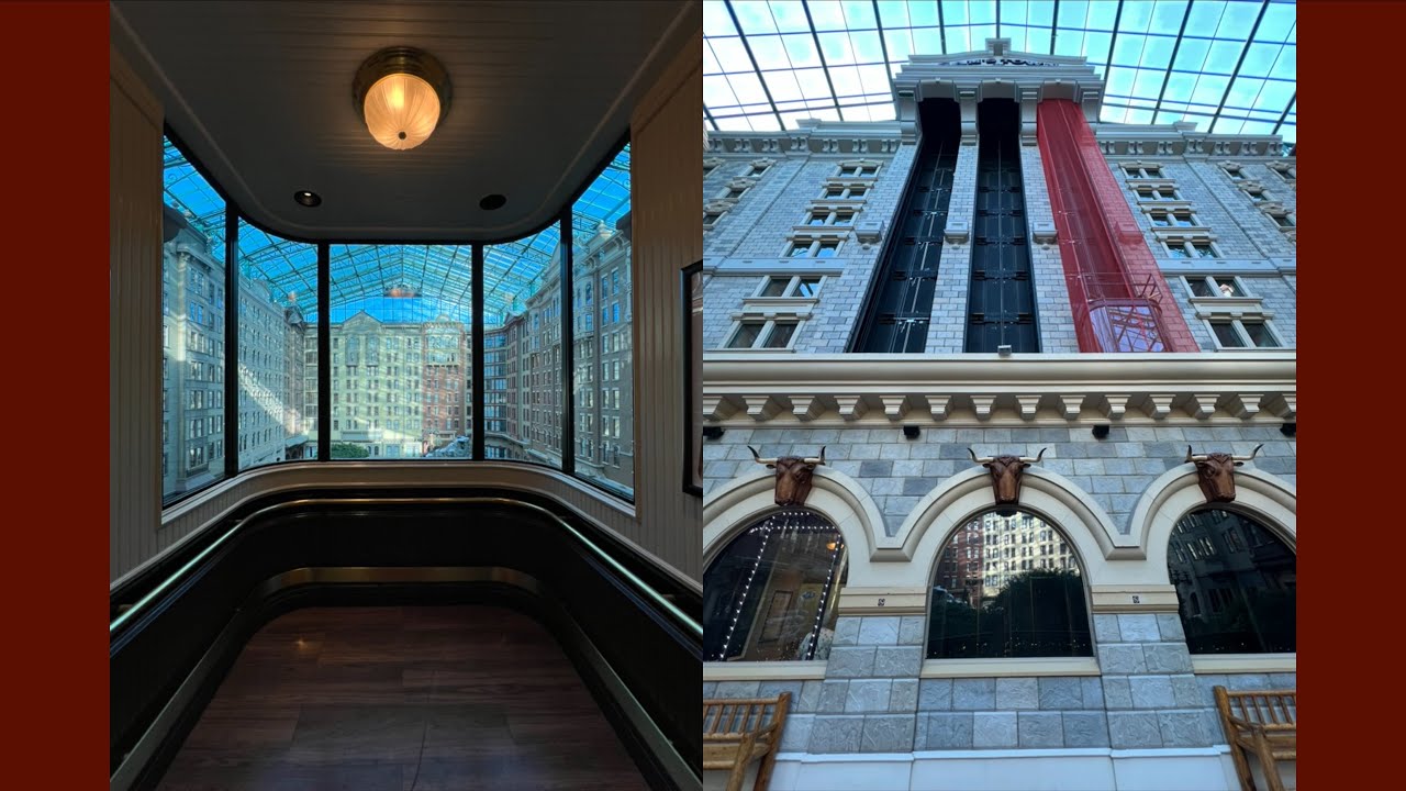 Лифты Schindler Glads (среднего и современного типа) в Sam's Town в Лас-Вегасе, штат Невада.