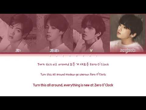 BTS 방탄소년단   0000 Zero OClock Color Coded Lyrics EngRomHan가사