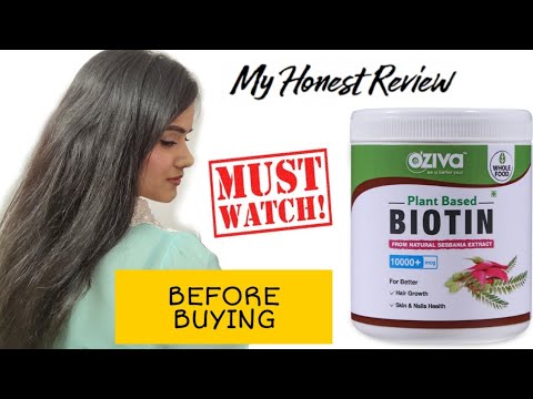 Hair fall, hair thinning? Not anymore with 100% effective OZiva plant based  biotin. | Sayne Arju - YouTube