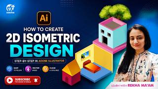 How to Create a 2D Isometric Design in Adobe Illustrator #creativefrndz #illustrator #viral