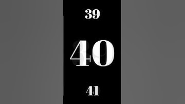 40 Seconds Countdown Timer. White Numbers. Animated Background. No Sound.
