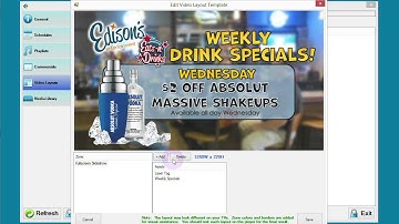 Full screen slideshow layout