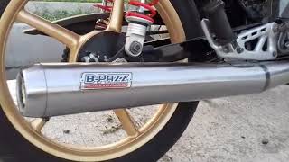 Cek sound knalpot B-PAZZ for RX KING model standar racing poles