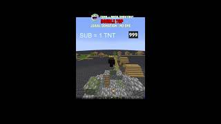 MINECRAFT TNT blast village live 002 #shortsfeed