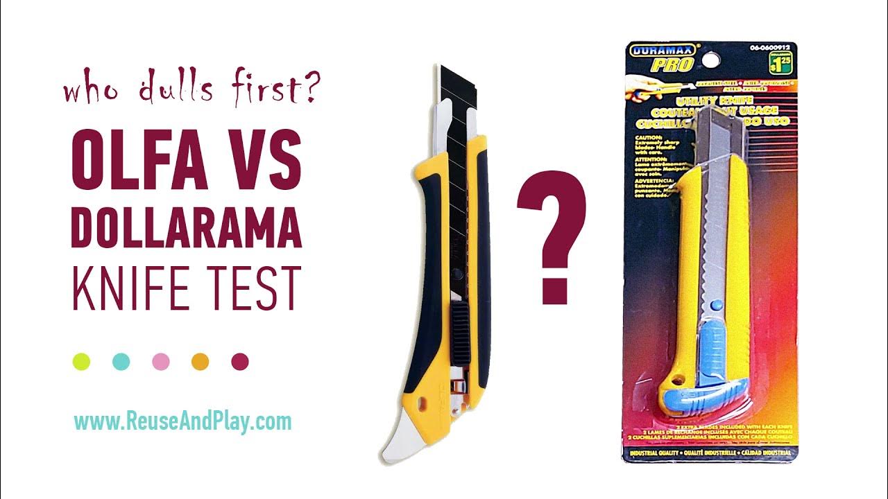 Olfa vs Dollarama Knife Test YouTube