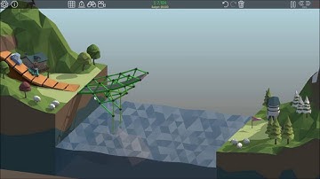 Poly Bridge Alpine Meadows 1-7 Simple Jump