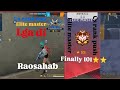 Finally guys 101⭐⭐star lag gye cs rank push free fire video#yraosahabaman check description