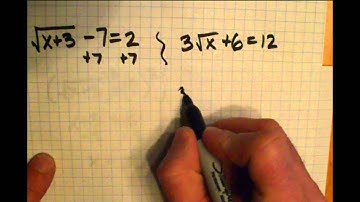 Algebra - Solve Radical Equations