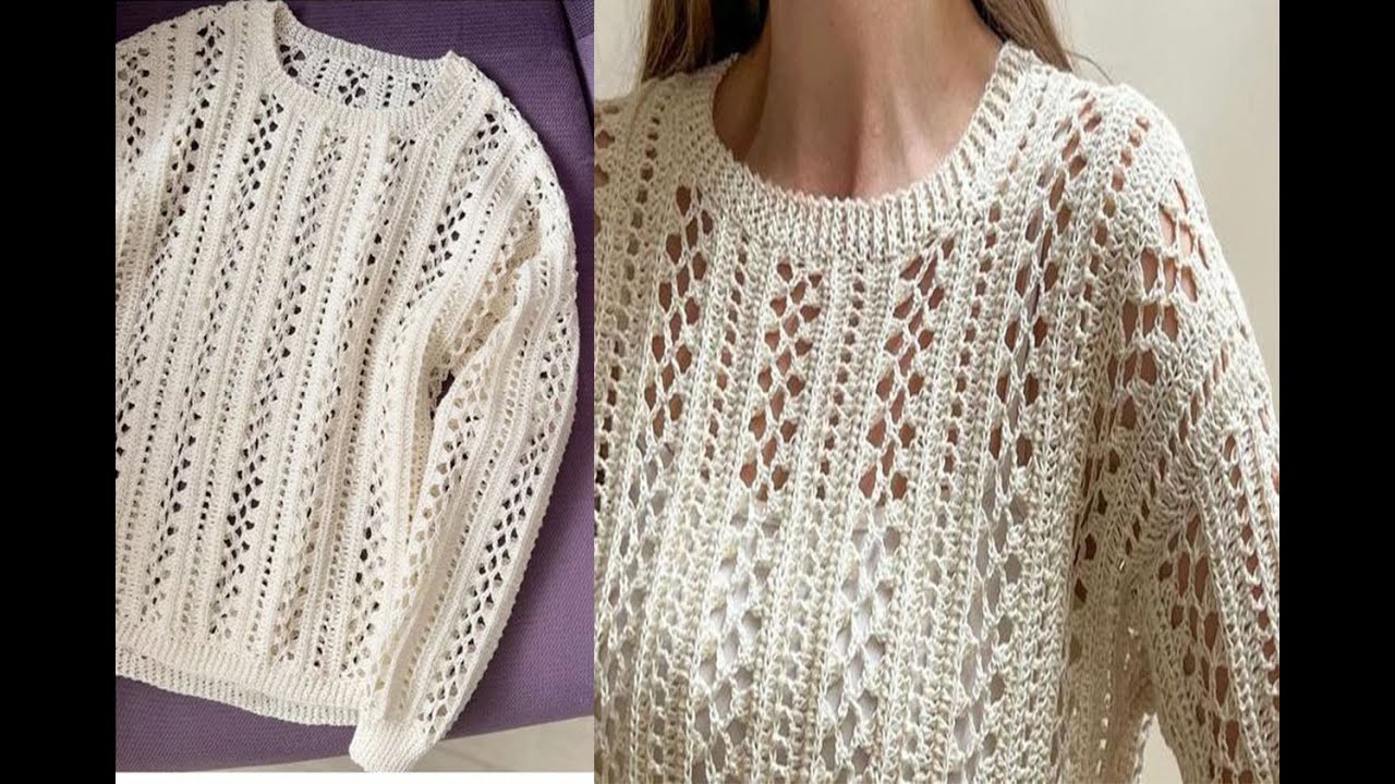 🌿 Descubre La Elegante Puntada De Moda Para  Blusas y Jerseis