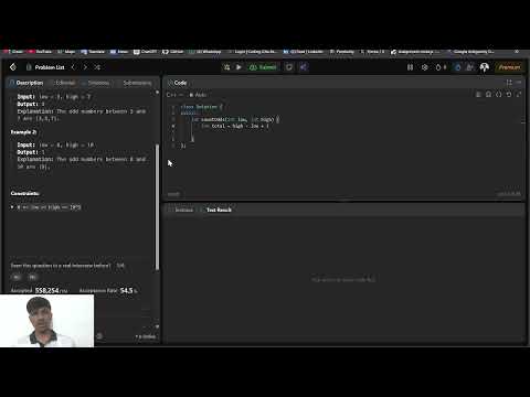 LeetCode 1523: Count Odd Numbers in an Interval Range | Easy | Math | O(1) Solution