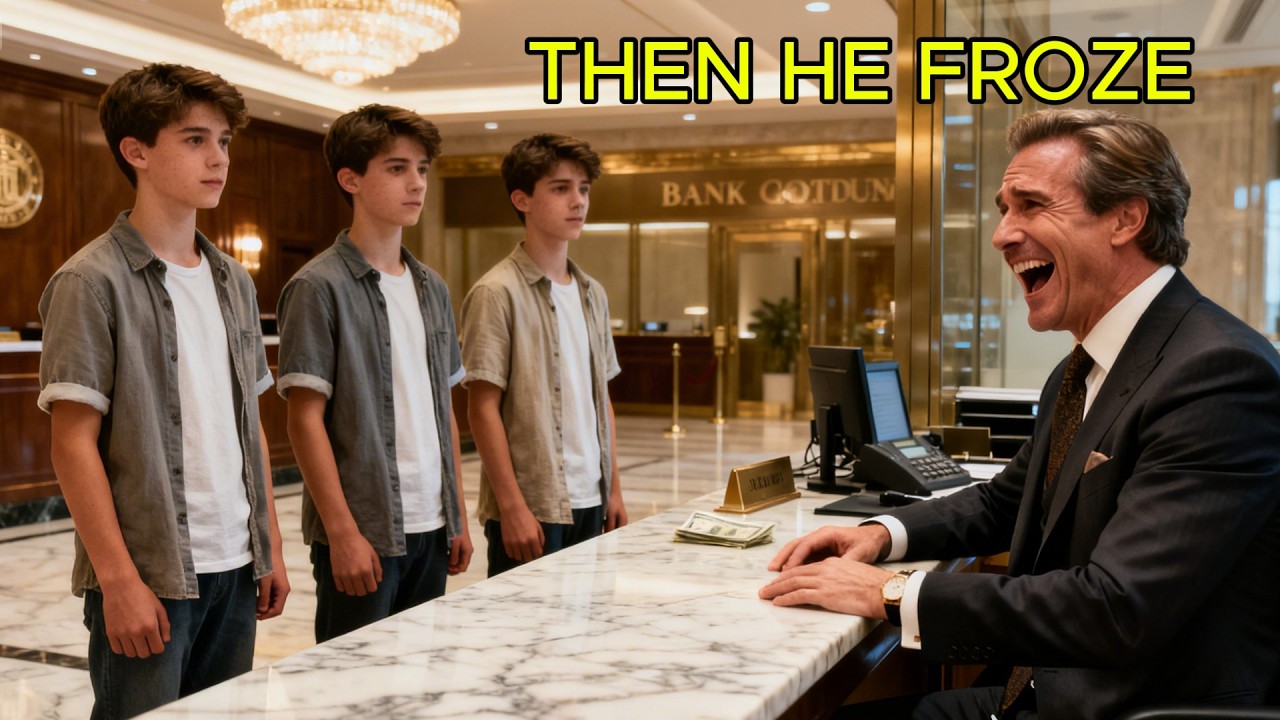 Three Triplets Walked Into a Bank… The Millionaire Laughed — Then Froze