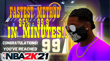BEST AND FASTEST METHOD TO 99.9 | NBA2K21 NEXT GEN | 99.9 IN MINUTES!