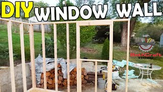 How to Build a Basic Window Wall 10x12 Shed