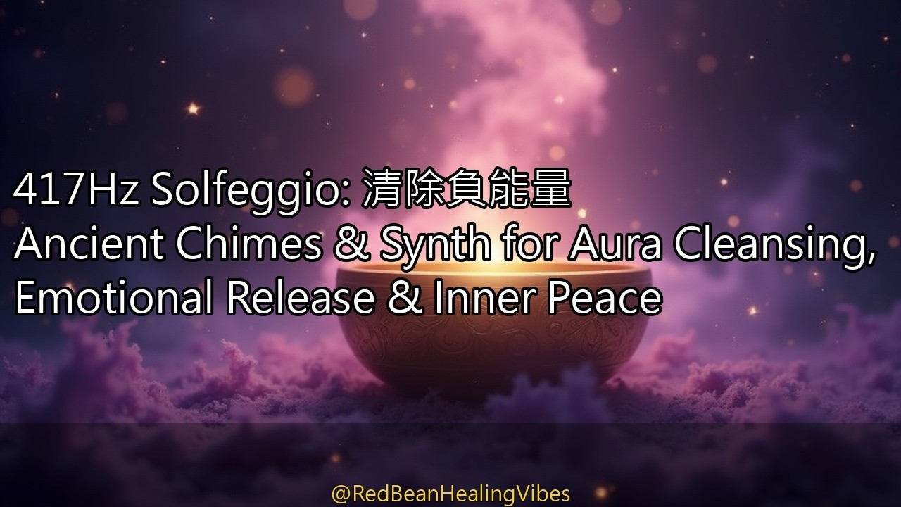🌌 417Hz Solfeggio: 清除負能量 Ancient Chimes & Synth for Aura Cleansing, Emotional Release & Inner Peace