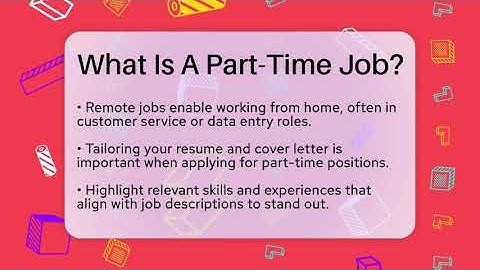 What Is A Part-Time Job? - Job Success Network