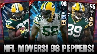 NFL MOVERS GROUP 4! 98 PEPPERS AND 92 SPEED COOK! BEASTMODE IS BACK! | MADDEN 17 ULTIMATE TEAM