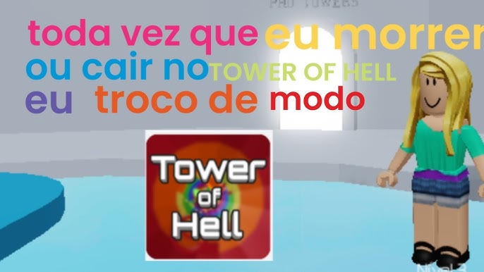 SE CAIR OU MORRER A JULIA MINEGIRL MOSTRA O ROSTO no TOWER OF HELL (ROBLOX)