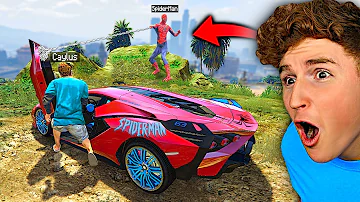 I Stole SPIDERMANS Supercars In GTA 5.. (Mods)