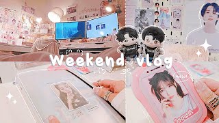 Vlog |  unboxing, new product, delicious snacks, procreate draw with me #bts #kpop #vlog #photocard