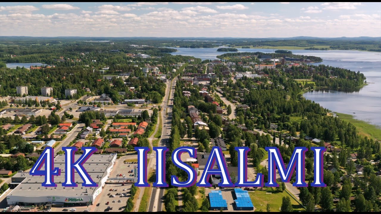 Iisalmi 4K Finland from air - Suomi ilmasta 2020