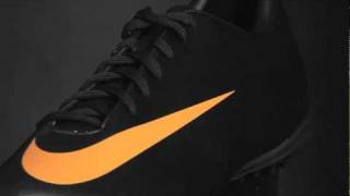 Nike Mercurial Victory TF Turf Soccer Shoes (BLACK/CIRCUIT ORANGE/BLACK)