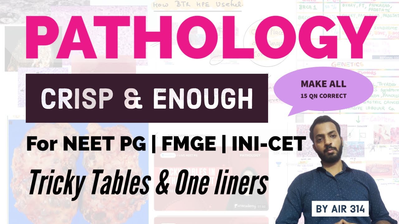 How to Prepare PATHOLOGY for NEET PG INI-CET || One liners & Tricky ...