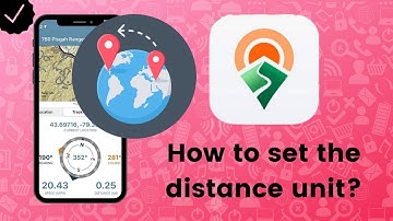 How to set the distance unit in Avenza Maps?