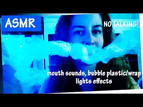 ☾✪ ASMR - Mouth Sounds, Bubble Plastic/Wrap, Lights Effects - Sons de Boca, Plástico Bolha, Luzes