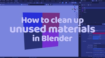 How to Clean Up Unused Materials in Objects on Blender