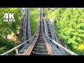 4K AWESOME Phoenix Roller Coaster Front Seat POV Knoebels Amusement Park