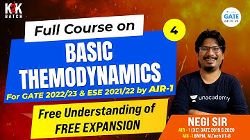 Free Understanding of Free Expansion | GATE-2022/23 & ESE-2026/2027 | ME/XE/CH | By AIR-1 #NegiSir