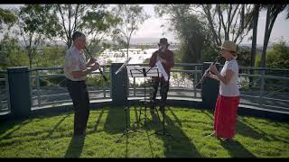 ORCHESTRA OVER THE FENCE (overlooking Gladstone) - Brian, Nick, and Kate