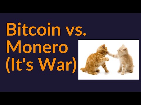 Bitcoin vs  Monero (It's War)