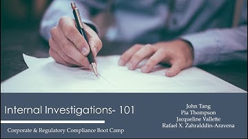 Internal Investigations - 101 2024
