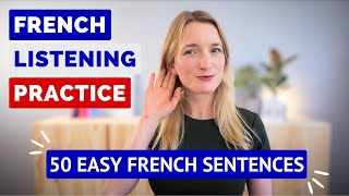 New French Listening Practice | 50 Sentences in Slow and Normal French About the Holidays 🎄