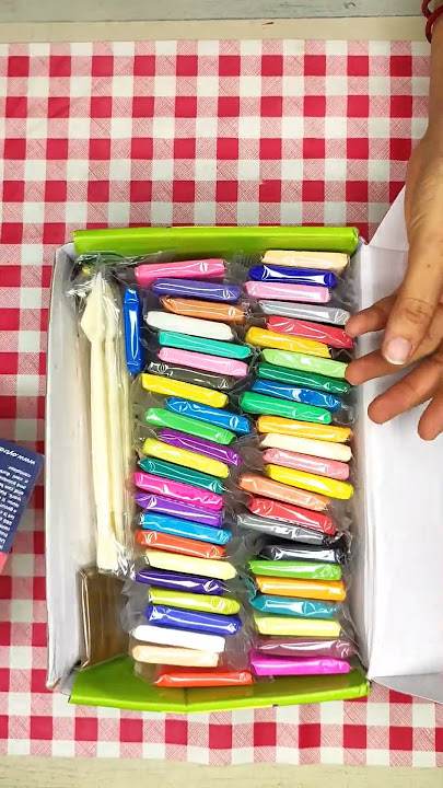 Unboxing Oytra polymer clay 50 colours set 🥰#shorts #clay #unboxing #polymerclay