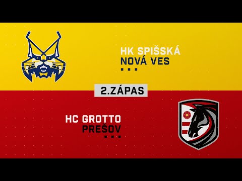 2.zápas kvalifikácie HK Spišská Nová Ves - HC Grotto Prešov HIGHLIGHTS