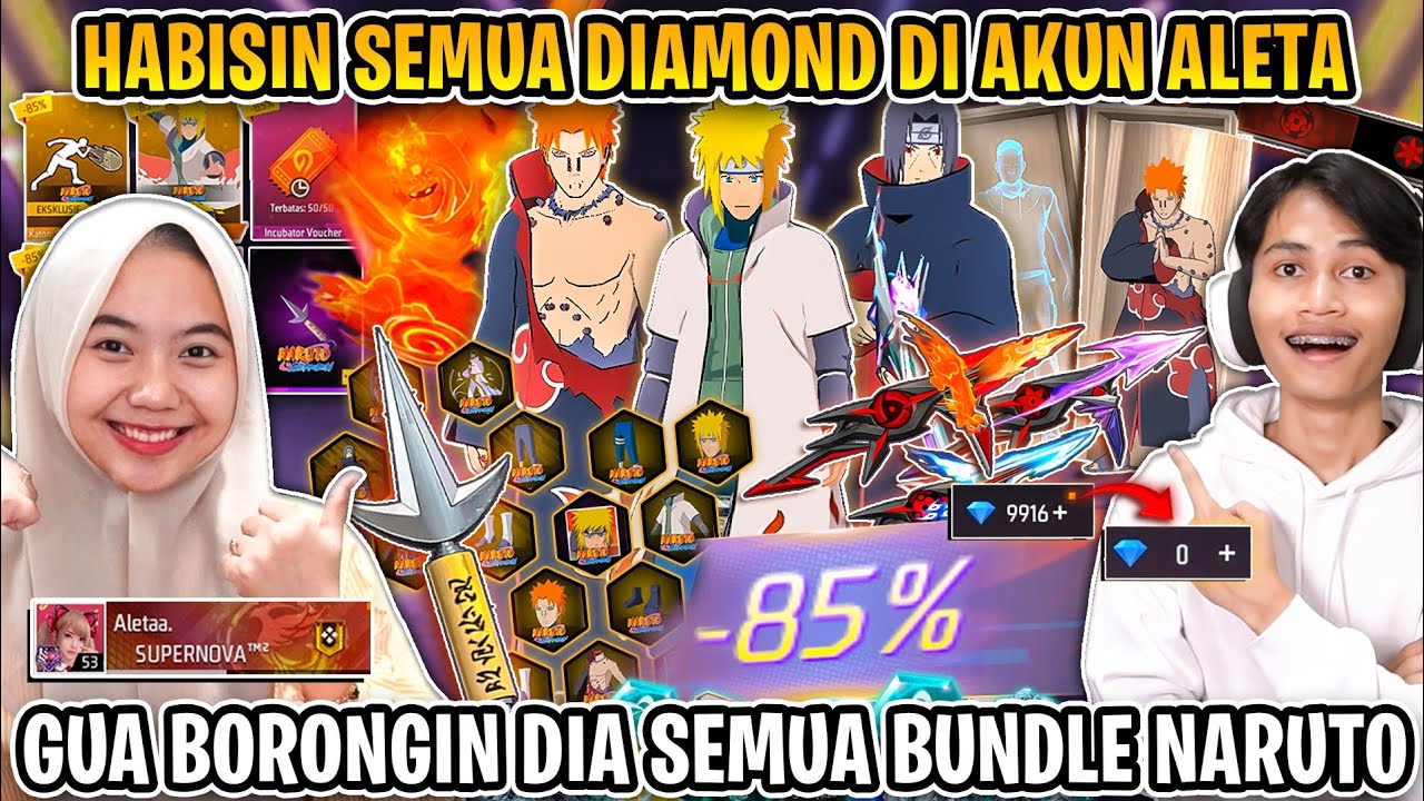 HABISIN DIAMOND AKUN ALETA SAMPE 0 🤣 BORONGIN SEMUA EVENT NARUTO !!